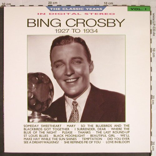 Crosby,Bing: The Classic Years Vol.1,1927-1934, BBC(REB 648), UK, 1987 - LP - H1098 - 5,00 Euro