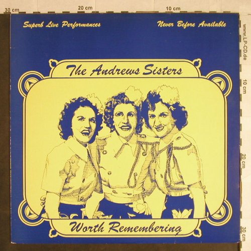 Andrews Sisters: Worth Remembering - Live, Magic(AWE 4), UK,  - LP - H1105 - 6,00 Euro