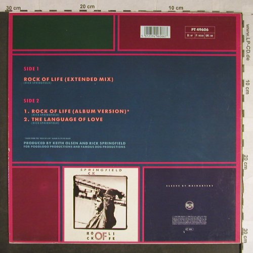 Springfield,Rick: Rock Of Life*2+1, RCA(PT 49606), D, 1988 - 12inch - H1527 - 1,00 Euro