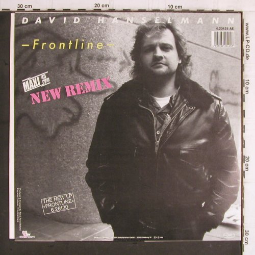 Hanselmann,David: Frontline*2 new rmx,greenClearVinyl, Big Mouth(6.20425 AE), D, 1985 - 12inch - H1587 - 1,00 Euro