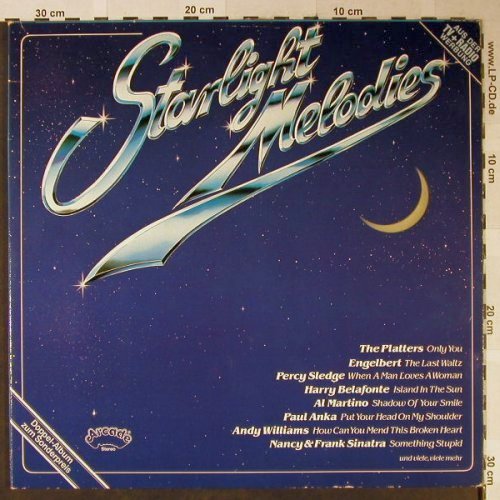 V.A.Starlight Melodies: Platters...Gene Pitney, Foc, Arcade(ADE G 137), D, 1981 - 2LP - H2443 - 4,00 Euro
