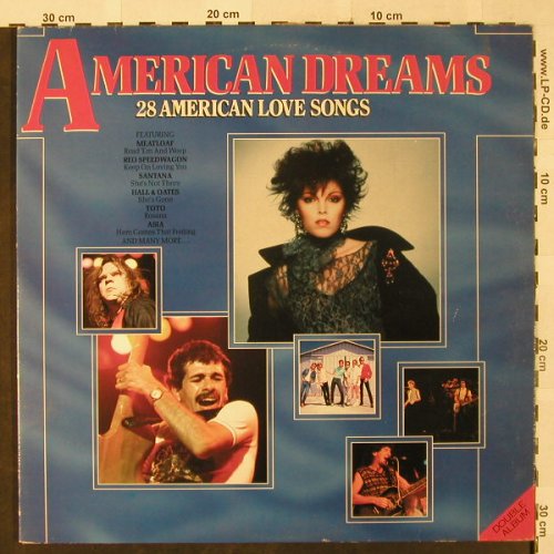 V.A.American Dreams: 28 Americ.Love Songs, Kansas..Asia, Solitaire Collection(SLTD 12), UK, Foc, 1985 - 2LP - H2582 - 5,00 Euro