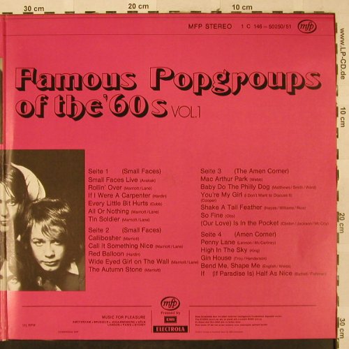 V.A.Famous Popgroups of the60s Vol1: Small Faces & Amen Corner, MFP(1 C146-50250/51), UK, Ri,  - 2LP - H2617 - 12,50 Euro
