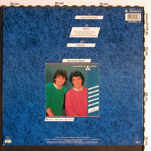 Hammond & West: Secrets Of The Night lg, +2, Ariola(608 998-213), D,m /vg+, 1987 - 12inch - H2661 - 1,00 Euro