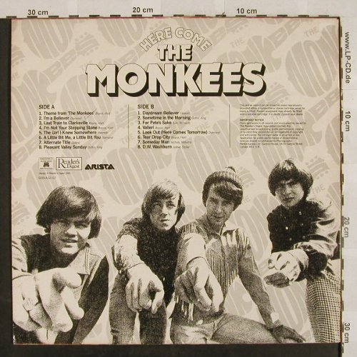 Monkees: Here Come the, m-/vg+, Reader's Digest/Arista(RDS 1063), UK, Ri,  - LP - H2735 - 4,00 Euro