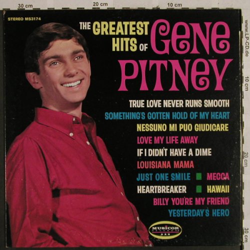 Pitney,Gene: The Greatest Hits of, m-/vg+, woc, Musicor Rec.(MS 3174), US,  - LP - H2776 - 5,50 Euro