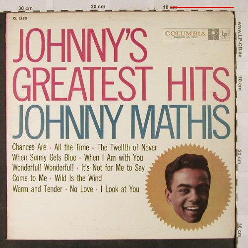 Mathis,Johnny: Johnny's Greatest Hits, playable, Columbia(CL 1133), US,vg+/vg+,  - LP - H2907 - 4,00 Euro