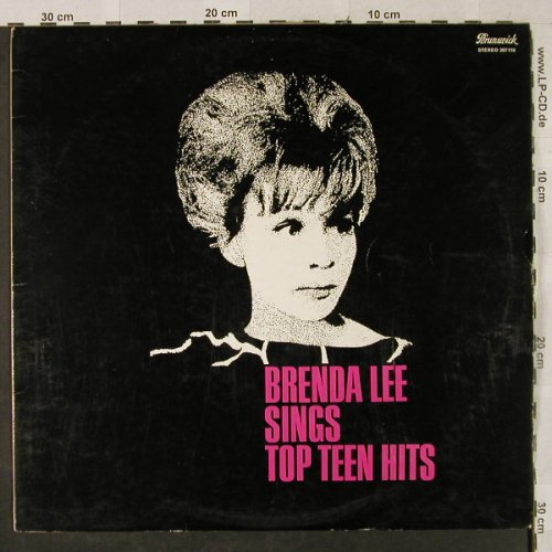 Lee,Brenda: sings Top Teen Hits, vg-/m-, Brunswick(267 118), D, 1965 - LP - H2942 - 9,00 Euro