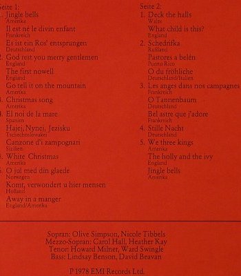 Swingle Singers: wünschen swingende Weihnachten, Aves(INT 161.524), D,m-/vg+, 1978 - LP - H2986 - 4,00 Euro