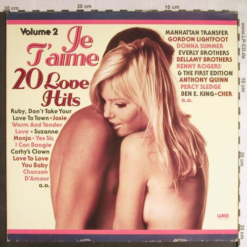 V.A.Jet'Aime: 20 Love Hits, Vol.2, WEA(WEA 58 012), D, 1977 - LP - H300 - 4,00 Euro