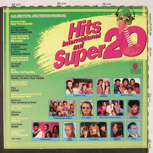 V.A.Hits International Super 20: Musical Youth...Grace Jones, Ariola(205 333-502), D, 1983 - LP - H3158 - 4,00 Euro