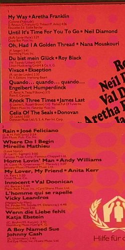 V.A.Top Star Festival: Aretha Franklin....Johnny Cash, Weltflüchtlingshilfe(6830 102), D,  - LP - H3436 - 3,00 Euro