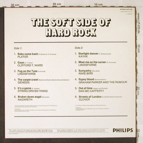 V.A.The Soft Side Of Hard Rock: Player..Clover, vg+/m-, Philips(9279 228), NL,  - LP - H3597 - 3,00 Euro