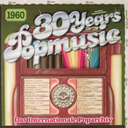 V.A.30 Years Popmusic: 1960-Brenda Lee..The Ventures, S*R(46 210 1), D,  - LP - H3746 - 4,00 Euro