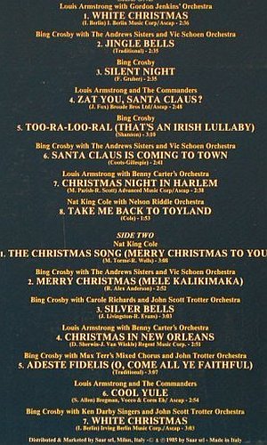 V.A.White Christmas with: BingCrosby,Armstrong,Nat King Cole, Joker(SM 4116), I, Ri, 1985 - LP - H3974 - 4,00 Euro