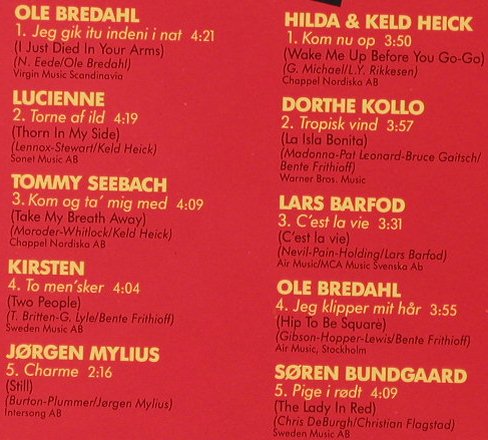 V.A.Sä Dansk 1: Intern.Top-Hits med DanskeKunstnere, Emi Odeon(139671), NL, 1987 - LP - H3984 - 6,00 Euro