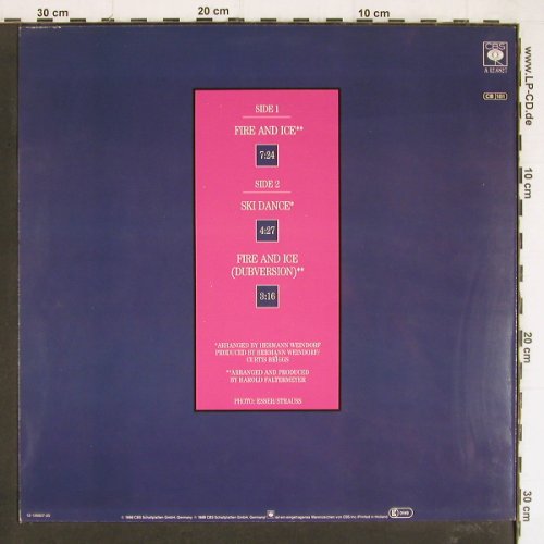 Marietta: Fire And Ice*2+1, CBS(A 12.6827), NL, 1986 - 12inch - H4364 - 1,00 Euro