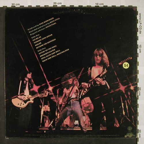 Derringer,Rick: Live, Blue Sky(SKY 82130), NL, 1977 - LP - H4558 - 12,50 Euro