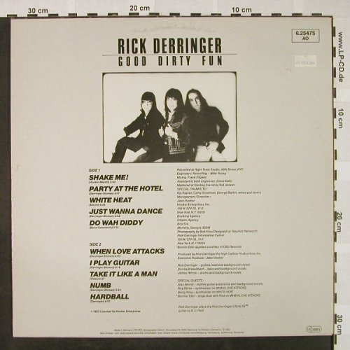 Derringer,Rick: Good Dirty Fun, Ultraphone(6.25475 AO), D, 1983 - LP - H4560 - 9,00 Euro
