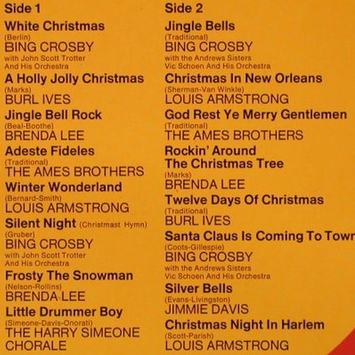 V.A.White Christmas: Bing Crosby,Armstrong,Brenda Lee.., MCA Coral(64 014), D, DSC,  - LP - H4609 - 5,00 Euro