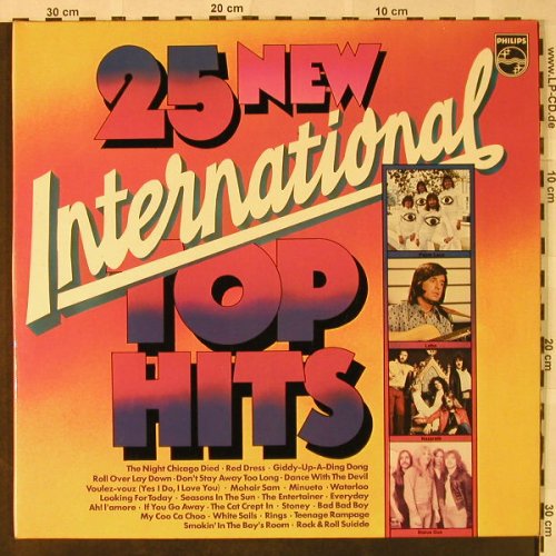 V.A.25 New International Top Hits: Paper Lace...Dave Bowley, Foc, Philips(6612 045), D,  - 2LP - H4809 - 5,00 Euro