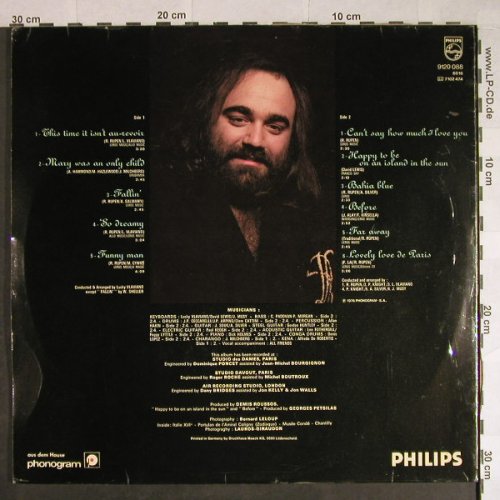 Roussos,Demis: Happy To Be...,Foc, vg+/vg-, Philips(9120 088), D, 1976 - LP - H484 - 3,00 Euro
