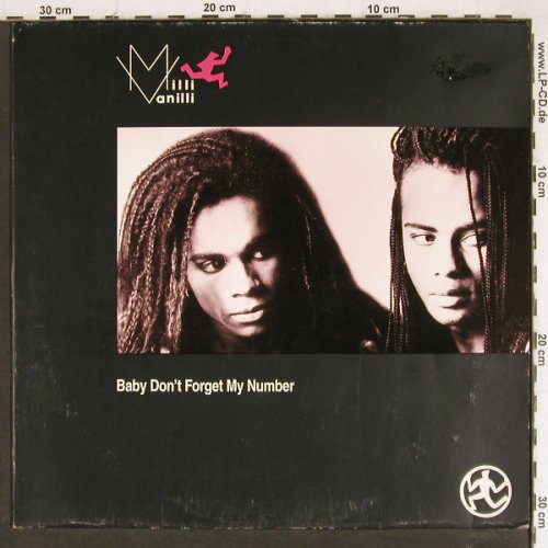 Milli Vanilli: Baby don't forget my Number*2+1, Hansa(611 841), D, m-/vg+, 1988 - 12inch - H5113 - 1,00 Euro