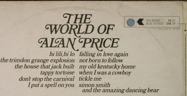Price,Alan: The World Of, m-/vg+, Decca(SPA 77), UK, 1970 - LP - H5149 - 6,00 Euro