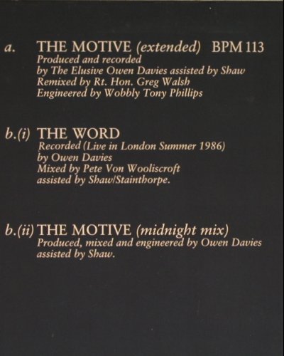 Then Jerico: The Motive*2 / The Word, Metronome(886 174-1), D, 1987 - 12inch - H5166 - 1,00 Euro