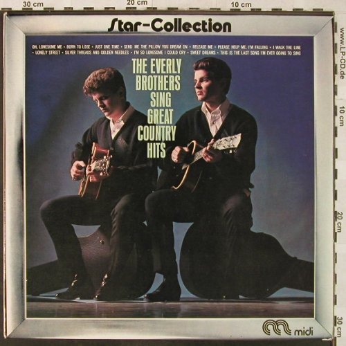 Everly Brothers: Sing Great Country Hits, Ri, Midi(MID 26025), NL, 1963 - LP - H5206 - 5,00 Euro