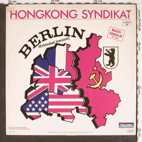 Hongkong Syndikat: Berlin *2, ext.vers., m-/vg+, Teldec(6.20312 AE), D, 1984 - 12inch - H5349 - 1,00 Euro
