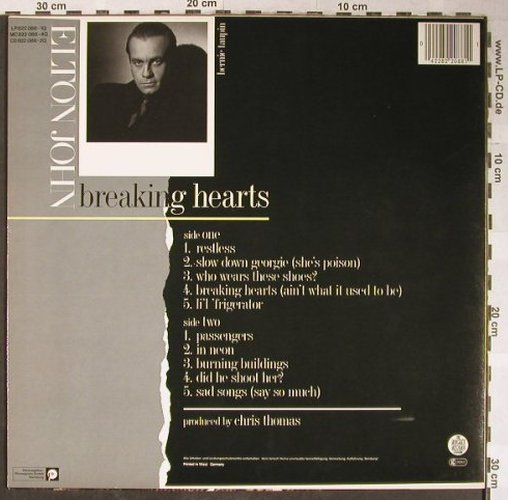 John,Elton: Breaking Hearts, Rocket(822 088-1Q), D, 1984 - LP - H5420 - 5,00 Euro