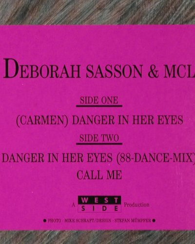 Sasson,Deborah: Carmen Danger in her Eyes*2/Call Me, West Side/EMI(2 02943 6), D, 1988 - 12inch - H5643 - 1,00 Euro