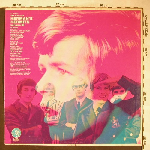 Herman's Hermits: The Best Of - Vol.3, MGM(SE-4505), US, Co,  - LP - H5992 - 7,50 Euro