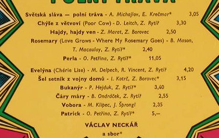 Svetska Slana: Polni Trava, Foc, vg+/vg+, Supraphon(0 13 0906), CZ, 1971 - LP - H603 - 7,50 Euro