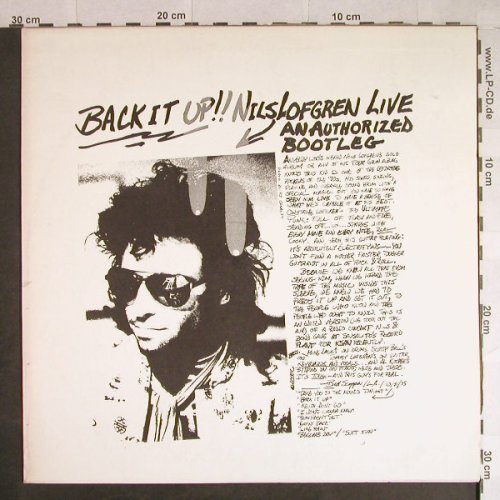 Lofgren,Nils: Back it up!! Live,authorizedBootleg, (A&M)(SP-8362), , 1975 - LP - H708 - 15,00 Euro