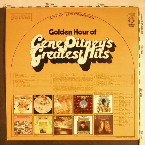 Pitney,Gene: Golden Hour Of, Golden Hour(GH 805), UK, 1972 - LP - H732 - 5,00 Euro
