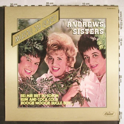 Andrews Sisters: Music On Gold, Foc, Ri, Capitol(2S068-85413), F, 1976 - LP - H7354 - 5,50 Euro