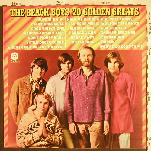 Beach Boys: 20 Golden Greats, Capitol(062.82232), NL, 1976 - LP - H7397 - 5,50 Euro