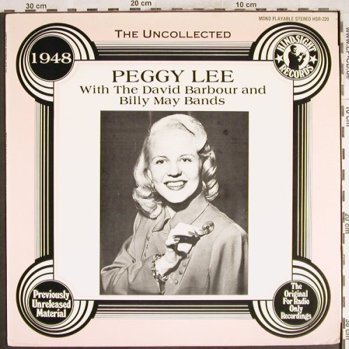 Lee,Peggy: The Uncollected,D.Babour,B.MayBand, Hindsight Records(HSR-220), US,vg+/m-, 1985 - LP - H7472 - 5,00 Euro