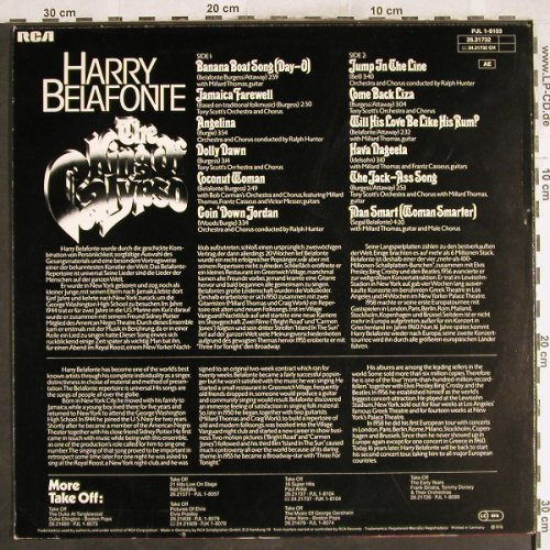 Belafonte,Harry: Take Off!-The King Of Calypso, RCA(PJL 1-8103), D, 1976 - LP - H7487 - 4,00 Euro