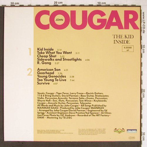Cougar,John: The Kid Inside, Teldec(6.25568 AP), D, 1982 - LP - H7795 - 3,00 Euro