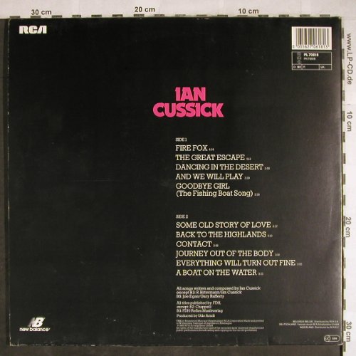 Cussick,Ian: The Great Escape,Foc, RCA(PL 70618), D, 1985 - LP - H7826 - 5,00 Euro