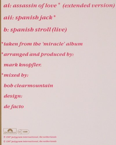 De Ville,Willy: Assassin of love*2/span.Stroll,live, Polydor (877 312-1), D, 1987 Typ: 12" Best.-Nr.: H7857 Preis: 1,00 Euro