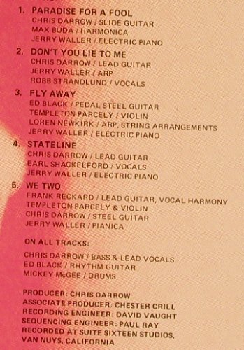 Darrow,Chris: A Southern California Drive,wh.viny, Line(LILP 4.00236 J), D, CO, 1980 - LP - H7863 - 3,00 Euro