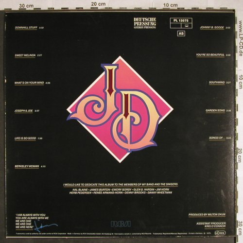 Denver,John: Same ('JD'), RCA(PL 13075), D, 1979 - LP - H7923 - 3,00 Euro