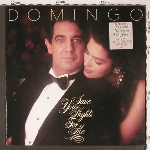 Domingo,Placido: Save your Nights for Me, m-/vg+, CBS(FM 39866), NL, 1985 - LP - H7963 - 3,00 Euro