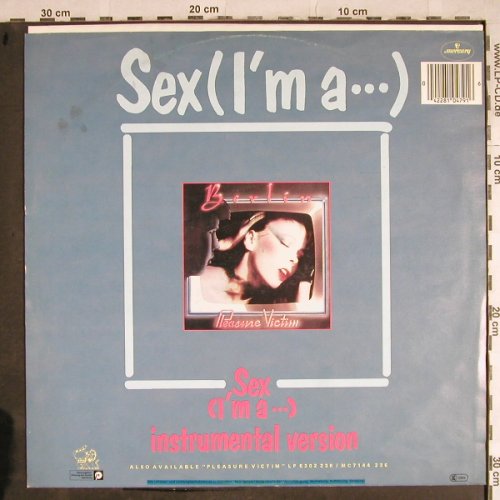 Berlin: Sex (I'm a...) b.w. instr., Mercury(810 479-1), D, 1983 - 12inch - H8394 - 3,00 Euro
