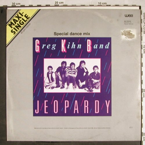 Kihn Band,Greg: Jeopardy*2(sp.dance mix+instr), Beserkley(96-7932-0), B,m-/vg+, 1983 - 12inch - H8396 - 3,00 Euro
