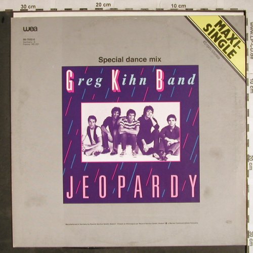 Kihn Band,Greg: Jeopardy*2(sp.dance mix+instr), Beserkley(96-7932-0), B,m-/vg+, 1983 - 12inch - H8396 - 3,00 Euro